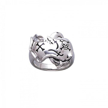 Skull Map Ring TR3678 - Jewelry
